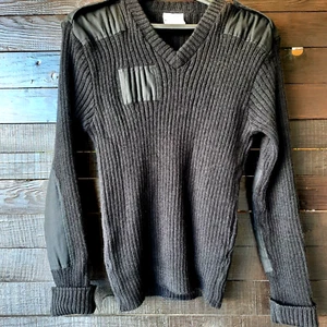 Brigade Quartermasters Sweater Men 46 100% Wool Commando Crew Woolly Pully A20 - Picture 1 of 7