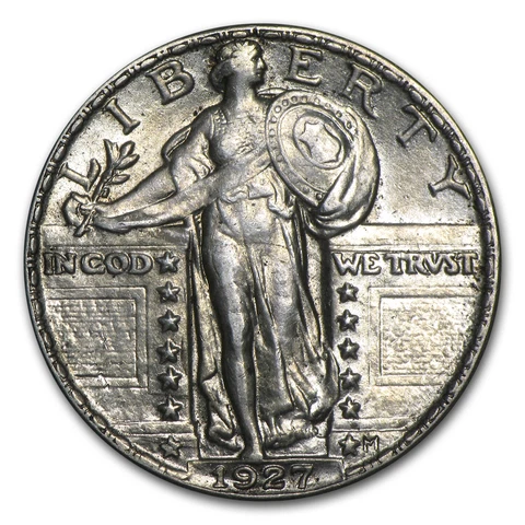 1927 Standing Liberty Quarter AU - SKU#82655 Cover