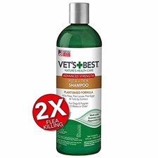 Vet’s Best Flea and Tick Advanced Strength Dog Shampoo | Flea Treatment for Do