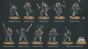 Warhammer 40k Kill Team Death Korps Of Krieg Veteran Guardsmen Single Figures - Picture 1 of 51