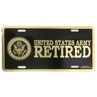 Staff Sergeant E-6 US Army Veteran OD Green Aluminum License Plate Made in USA 