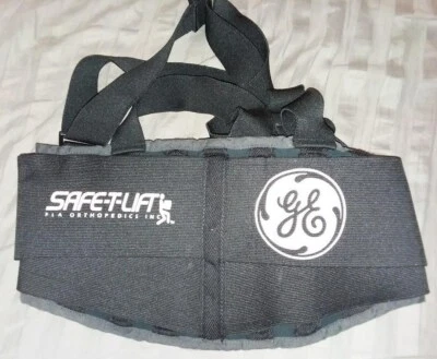 FLA Orthopedics Safe-T-Lift Подъем Спины Поддержка Браслет Размер Маленький Черный Логотип GE! - Изображение 1 из 2