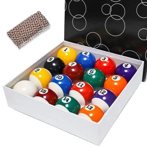 16PCS 2-1/4 Inch Billiard Balls Set Regulation Size Pool Table Replacement - Picture 1 of 7