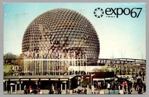 Expo 67 Montreal Canada Pavilion Of The United States Chrome 1967 Postcard - Picture 1 of 2
