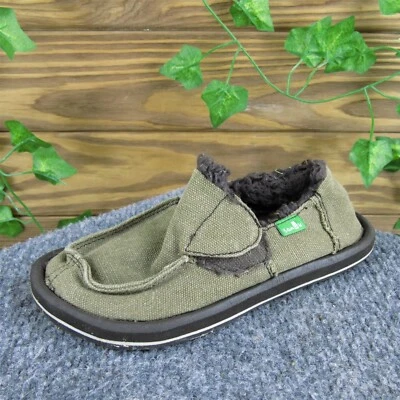 Sin cordones de tela marrón mediana Sanuk para niños talla T 10 Foto 1 de 4