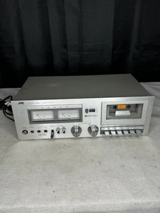 JVC KD-10 Single Compact Cassette Deck MIJ Silver Face Player Recorder TESTED - Picture 1 of 11