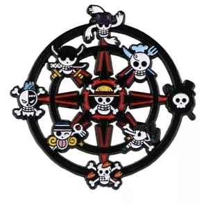 One Piece Anime Pirate Skull Logo Monkey D Luffy Enamel Metal Pin Pirate Web Pin - Picture 1 of 4
