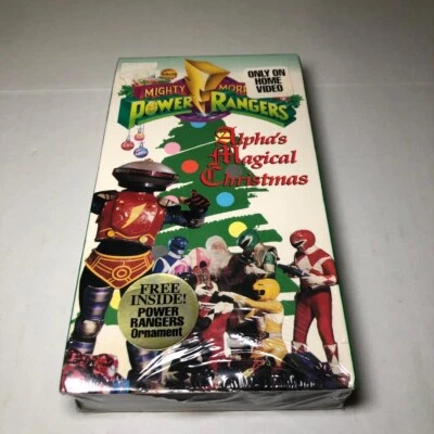 Mighty Morphin Power Rangers Alpha's Magical Christmas VHS 1994 Factory Sealed - Image 1 of 4