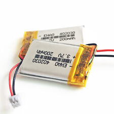 2 PCS 402030 3.7V 200mAh LiPo Polymer Battery JST 1.25mm 2Pin For Mp3 Bluetooth