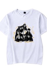 White Bts K-pop Kpop T-shirt Brand New Group Photo t-shirt Xl