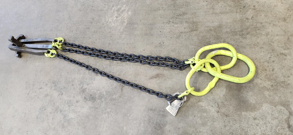 Gunnebo TOL 4 фута 6 дюймов 3-ногая ветвь 9/32 дюйма 3250 фунтов корзина подъемный ремень. - Изображение 1 из 4