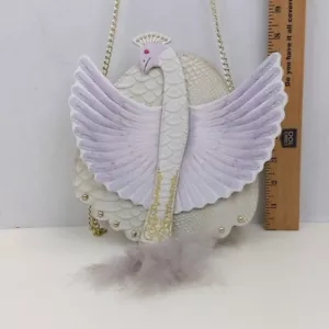 Disney Danielle Nicole Purse Beauty & The Beast Peacock Maid Feather Duster - Picture 1 of 9