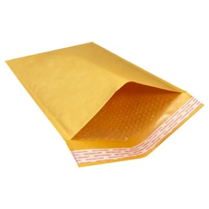 UOFFICE 50 Kraft Bubble Mailers 12.5x19" - #6 Self-Seal Padded Envelopes - Picture 1 of 9