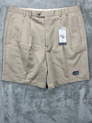 Новые с ценниками мужские шорты Cutter & Buck Florida Gators размер 40 бежевая саржа со складками - Изображение 1 из 4
