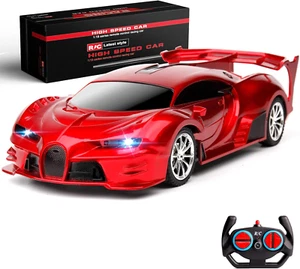 Remote Control Car Rechargeable High Speed 1/18 RC Cars Toys for Boys Girls Vehi - Picture 1 of 12