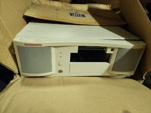 Vintage Retro PC Case Beige Computer Case AT Desktop White  techmedia speaker