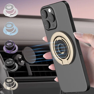 Universal Magnetic Ring Holder Foldable Stand & Grip Compatible with Mag Safe - Image 1 of 4