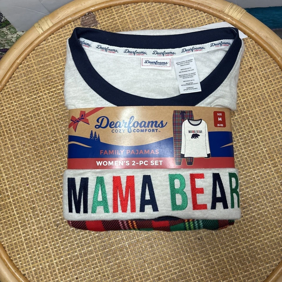 Dearfoams Mujer Mamá Oso Familia Pijama Talla 2X Acogedor Confort Juego de 2 piezas Nuevo con Etiquetas Foto 1 de 3