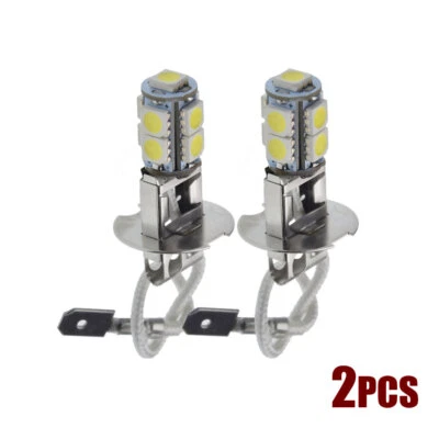 2pcs H3 LED 12V Car Foglight DRL Driving Lamp Flash Torches Replacement Bulb - Image 1 of 4