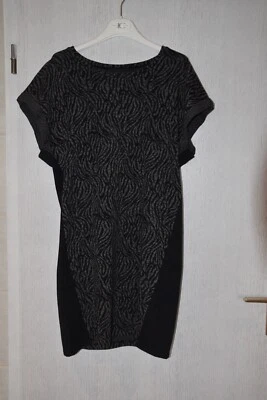 Silvian Heach Kleid grau schwarz Größe M Kurzarm NEU - Bild 1 von 4