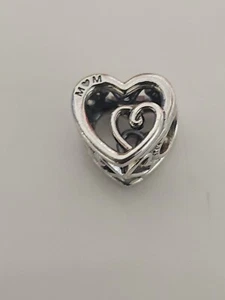 AUTHENTIC PANDORA ENTWINED INFINITE HEARTS CHARM #790800C00 - Picture 1 of 6