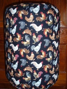 ROOSTERS CHICKEN FARM HEN 5 GALLON WATER COOLER BOTTLE COVER KITCHEN DECORATION - Picture 1 of 2