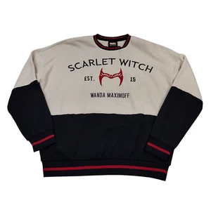 Marvel Scarlet Witch Panel Adult Medium Crewneck Sweatshirt, Embroidered - Picture 1 of 11