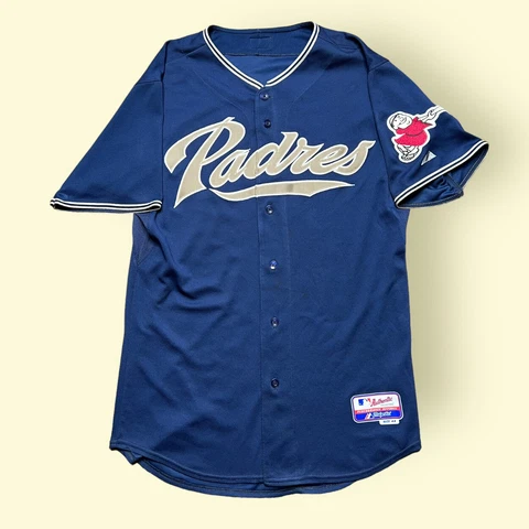San Diego Padres Jersey Majestic Authentic Men’s Size 44 Blue 2004 Alternate Cover