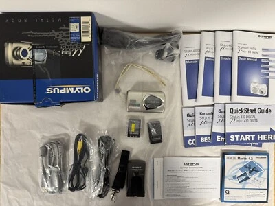 Olympus Digital Camera Mju 410 4 MP IPX4 Ultra Compact Shoot and Go Boxed NEW - Image 1 of 4