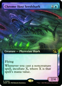 MTG FOIL Chrome Host Seedshark Extended Art - March of the Machine #350 - Bild 1 von 1