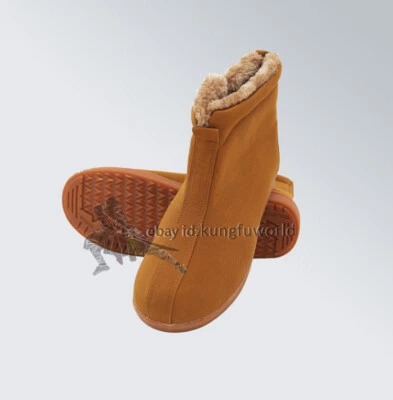 Monje Budista Botas de Invierno Shaolin Kung Fu Zapatos Wushu Tai Chi Tenis Foto 1 de 4