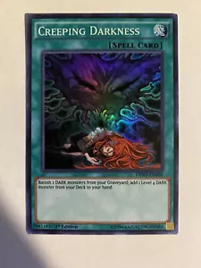 Yugioh: Creeping Darkness - DESO-EN058 - Super Rare - 1st Edition - NM - Picture 1 of 2