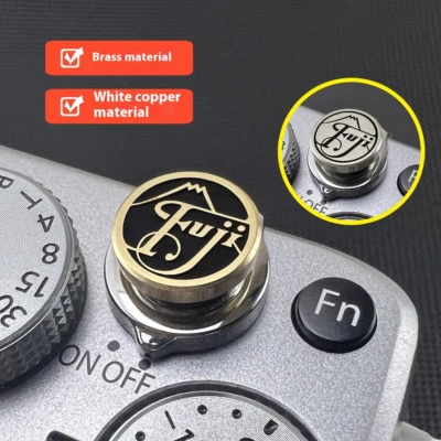 Shutter Button Hot Shoe Cover brass Suitable for Fuji, Nikon, Leica, Canon - Image 1 of 4