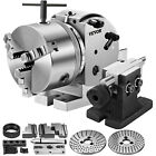 BS-0 5" Indexing Spiral Dividing Head w/3-Jaw Chuck Tailstock CNC Milling