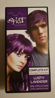 Nuevo tinte para cabello semipermanente Splat Rebellious Colors, lavanda lujuriosa Foto 1 de 4