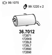 MARMITTA TERMINALE POST PEUGEOT 106 I-II 1.0-1.1-1.4-1.4D-1.5D-1.6 91> 561107 - Изображение 1 из 1