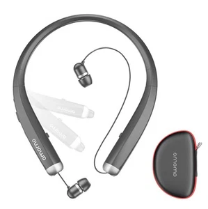 Bluetooth Headphones, Foldable Wireless Neckband Headset with Retractable Ear... - Picture 1 of 7