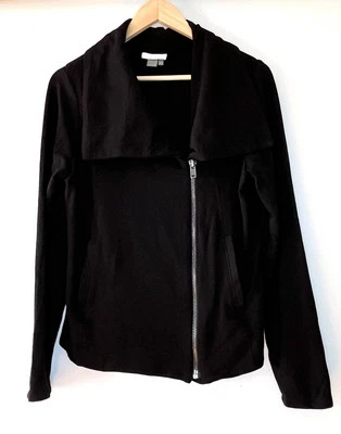 Moletom Dalia Moto com zíper preto tamanho médio macio - Imagem 1 de 4