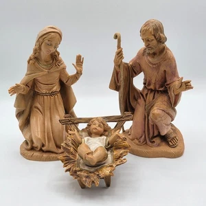 Presepe statuina Giuseppe Maria e Gesù 5,75" 1991 vintage - Foto 1 di 9