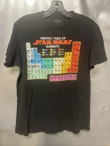 Maglietta Star Wars Tavola Periodica di Star Wars Elementi Nera Divertente Taglia Media - Foto 1 di 12