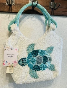 Beaded Turtle Satchel Made In India TikTok Viral - Picture 1 of 2