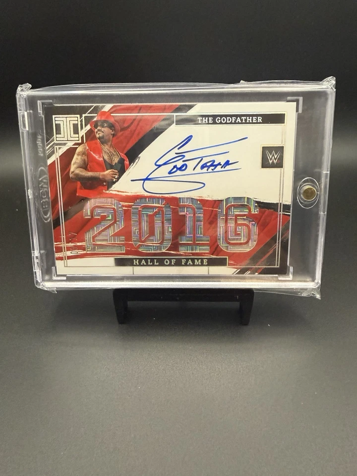 The Godfather - 2022 Panini Impeccable WWE - Hall Of Fame On-Card SP Auto #8/17 - Image 1 of 3