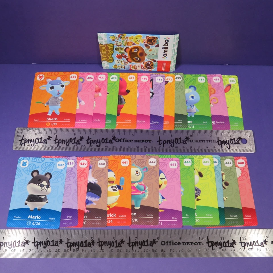 ELIGE: PACK FRESCO Nintendo Animal Crossing SERIE 5 Tarjeta Amiibo 401-448 AUTÉNTICA Foto 1 de 1