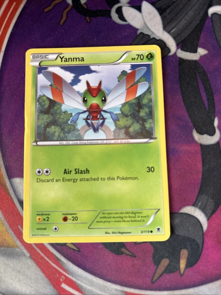 Yanma 3/119 - LP XY Phantom Forces - Pokemon 2014 Common TCG Card - Image 1 of 1