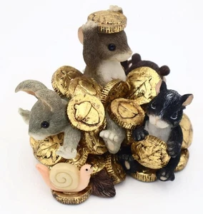 Fitz and Floyd Charming Tails RICH IN FRIEND 97/23 Figur - Bild 1 von 5