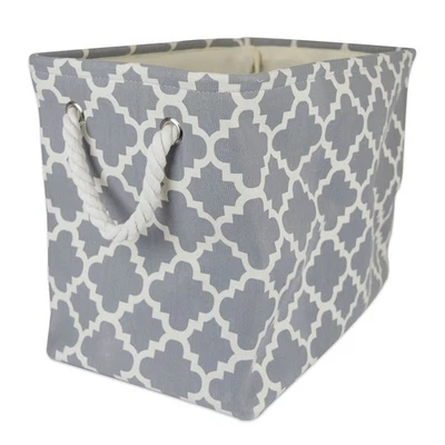 DII Poly Rectangular Container w Handles, 16x10x12", Grey Lattice - Image 1 of 4