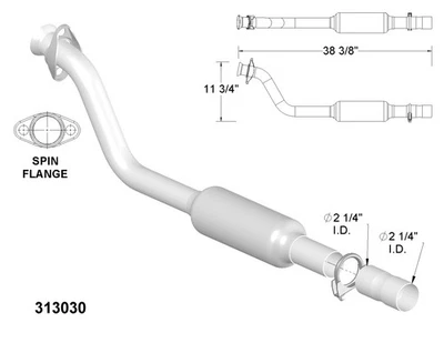 Catalytic Converter for 1986-1987 Oldsmobile 98 - Image 1 of 2