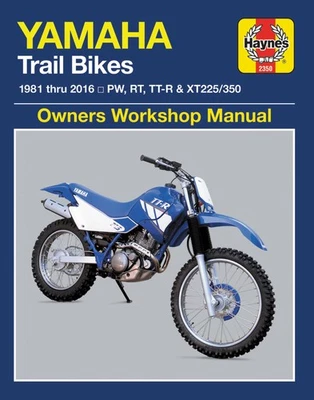 Yamaha Trail Bikes 1981-2016 Haynes Service Shop manual de reparación libro Foto 1 de 3