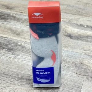 Manta Sleep Mask 100% Light Blocking Eye Mask Zero Eye Pressure Gray Adjustable - Picture 1 of 4