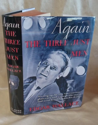 Edgar Wallace "Again the Three Just Men" A. L. Burt c1930's Hardback w/FDJ Foto 1 de 4